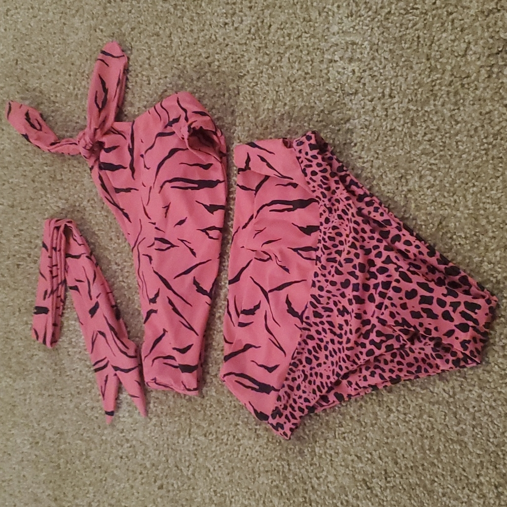 Animal print bikini